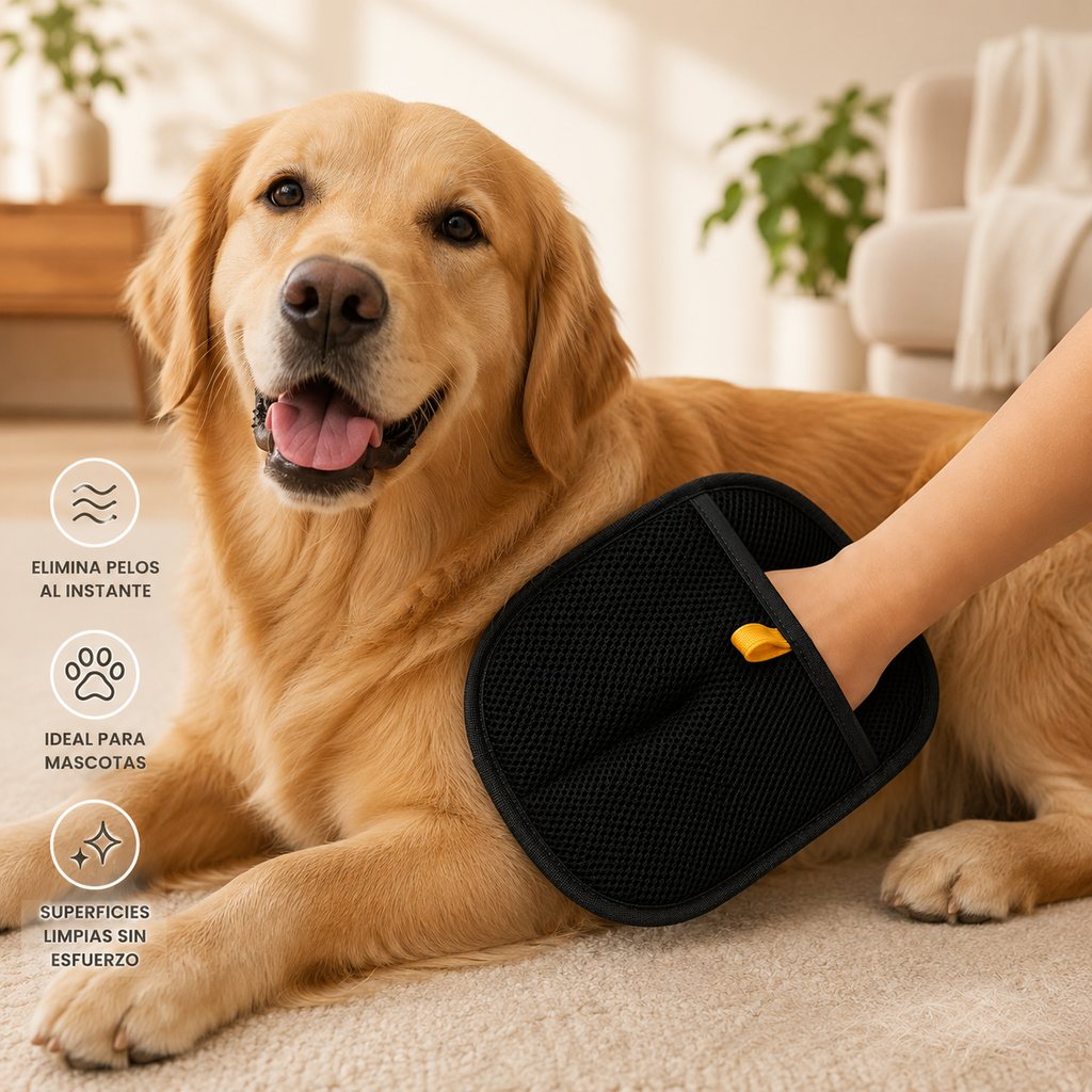Manopla Quitapelos para Perros y Gatos