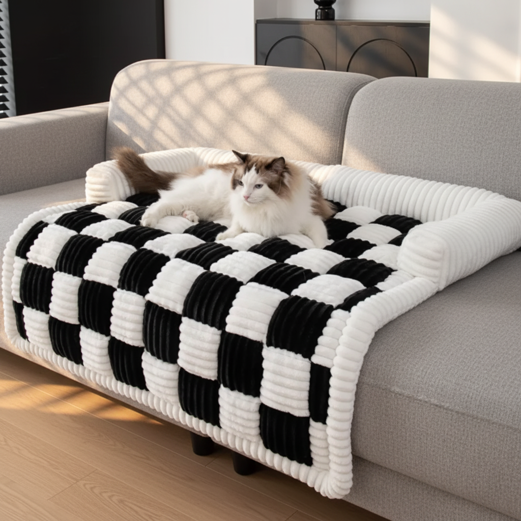 Cama negro blanco