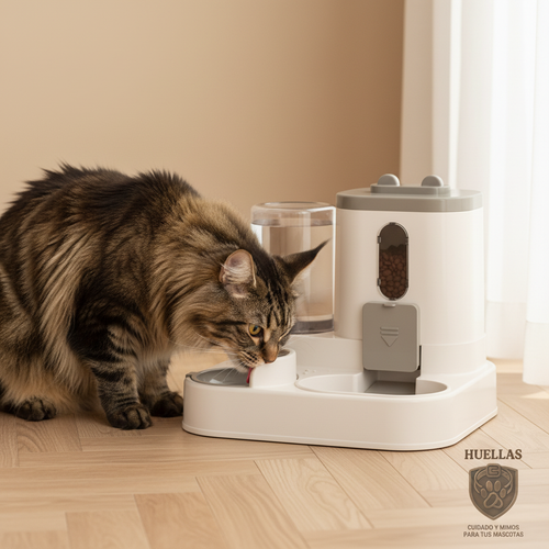 Whale Gray con Maine Coon